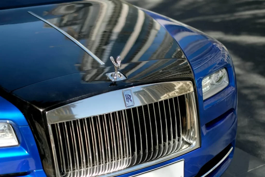 Blue Rolls Royce