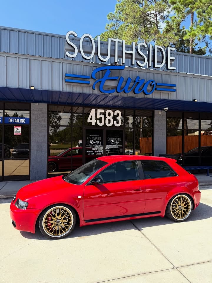 Audi S3 in for an AC compressor